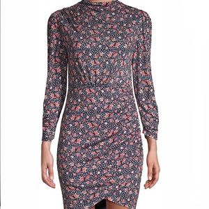 Rebecca Taylor Floral Faux Wrap Dress